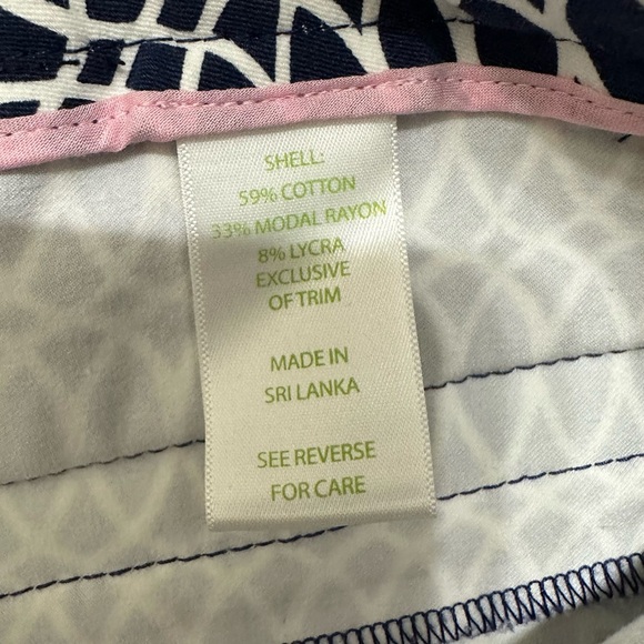 Lilly Pulitzer Luxury Capri Cropped Pants in Tickle the Ivories Print Sz 4 #254 - Picture 7 of 8